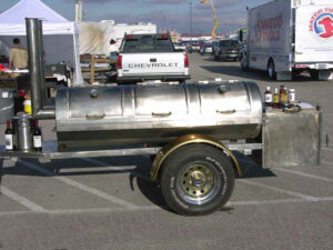 Texas BBQ smoker, BBQ Pits, Mobile BBQ smoker, Barbecue trailer, Stainless steel smoker