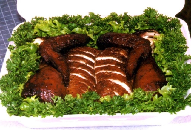 Turn in box, Barbecue chicken, Jack Daniels