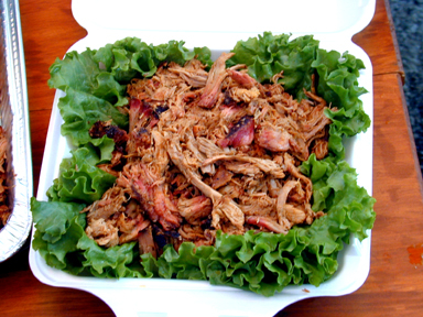 Pulled Pork, competition turn in box