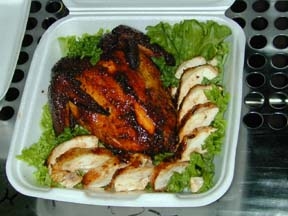 Barbecued Chicken, Competition turn in box